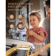 thumbnail image 4 of Eastar Kids Drums Toys 3 Piece 14 In Percussion Musical Instrument, Drumming Kit for Beginners,  Metallic Black, 4 of 9