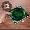 thumbnail image 7 of 3drose, Northern Lights Aurora Borealis Mandala Abstract Art, Set of 8 Ceramic Tile Coasters, 7 of 7