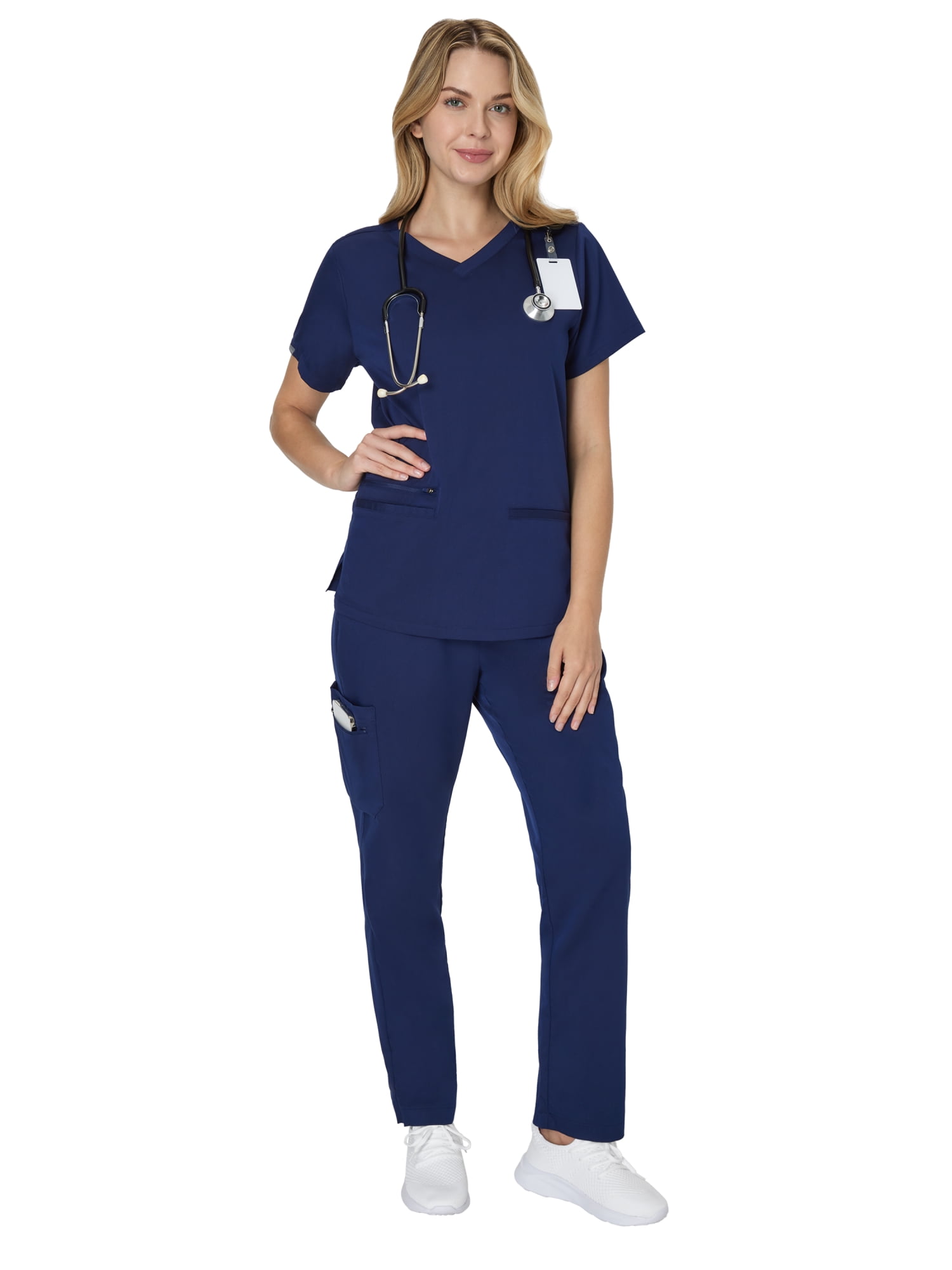 Hanes Womens Scrubs Drawstring Scrub Pants, Premium, Straight Leg, 3 Pockets, Sizes XS-3XL