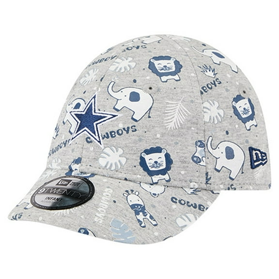 Infant New Era Gray Dallas Cowboys Animal 9TWENTY Flex Hat