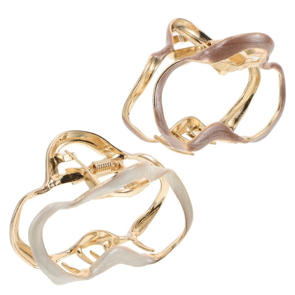 CTIRCHIU 2Pcs Trendy Cloud Hair Claw Clips Made with Durable Metal Alloy for Secure Updo Styles