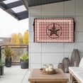 thumbnail image 2 of Outdoor TV Cover 58x37x4.5in, Western Country Stars Weatherproof TV Screen Protector with Zipper, Vintage Red Buffalo Plaid Outside Television Cover Fits Up to 60-65", 2 of 9