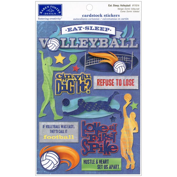 Stickers-manger, Sommeil, Volleyball