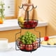 thumbnail image 1 of Estante para almacenar pan perfecl organizador de frutas 2 niveles con asa, 1 of 8