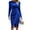 Blue, variant on AJZIOJIRO Women Long Sleeve Swing Dress Summer Spring Dresses Sundress for Women S-2XL