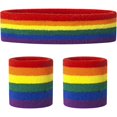 thumbnail image 2 of Bracelets en Tissu Éponge Rayé - Lot de 3, 2 of 5