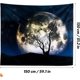 thumbnail image 2 of Not Fade Machine Washable Moon Tapestry, Wall Hanging 3D Printing Starry Sky Psychedelic Tapestry for Bedroom Living Room, Queen(51.2x59.1 Inches)(130, 2 of 4