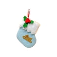 thumbnail image 3 of AOMXGD 2 Pack Mini Christmas Stocking Ornaments, Plastic Hanging Decor for Xmas Tree Mantel Holiday Party Decor, 2 Count, 3 of 7