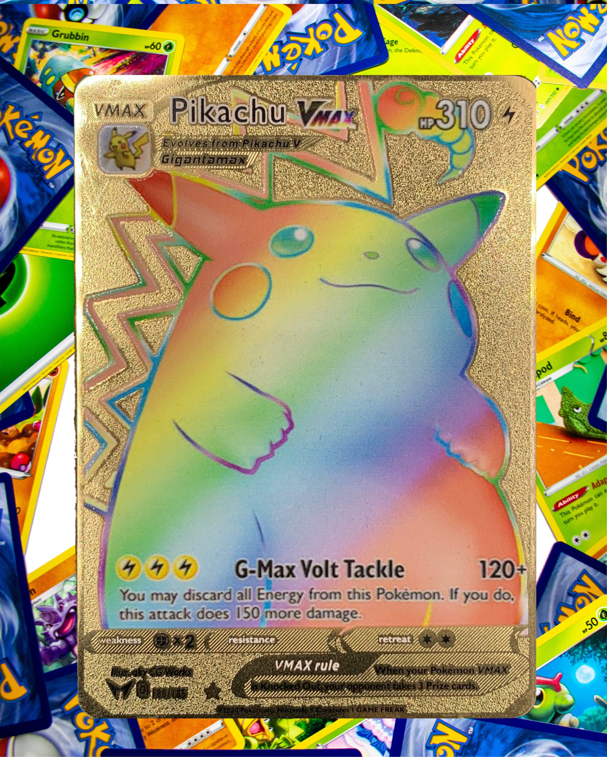 pokemon gold pikachu card
