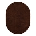 thumbnail image 5 of Unique Loom Solid Shag Collection Area Rug (7' 10" x 10' Oval Chocolate Brown), 5 of 7
