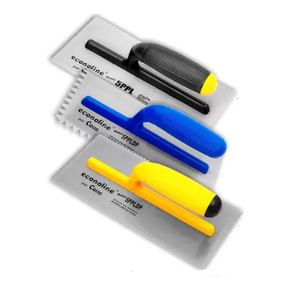 3 Llanas Econoline Mango de Plástico diente de punta