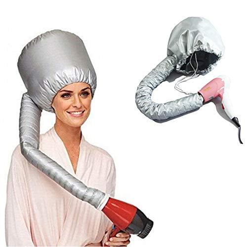 JORCEDI Portable Soft Bonnet Hair Blow Dryer Attachment, Soft Adjustable  Large Drying Bonnet for Hand Held Dryer, Easy To Use For Natural Curly  Textured Hair Care, Speeds Up Drying Time at Home -