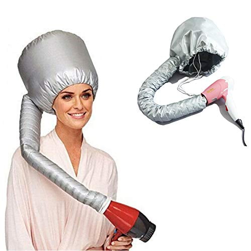 JORCEDI Portable Soft Bonnet Hair Blow Dryer Attachment, Soft Adjustable Large Drying Bonnet for Hand Held Dryer, Easy To Use For Natural Curly Textured Hair Care, Speeds Up Drying Time at Home - JORCEDI Portable Soft Bonnet Hair Blow Dryer Attachment, Soft Adjustable Large Drying Bonnet for Hand Held Dryer, Easy To Use For Natural Curly Textured Hair Care, Speeds Up Drying Time at Home -