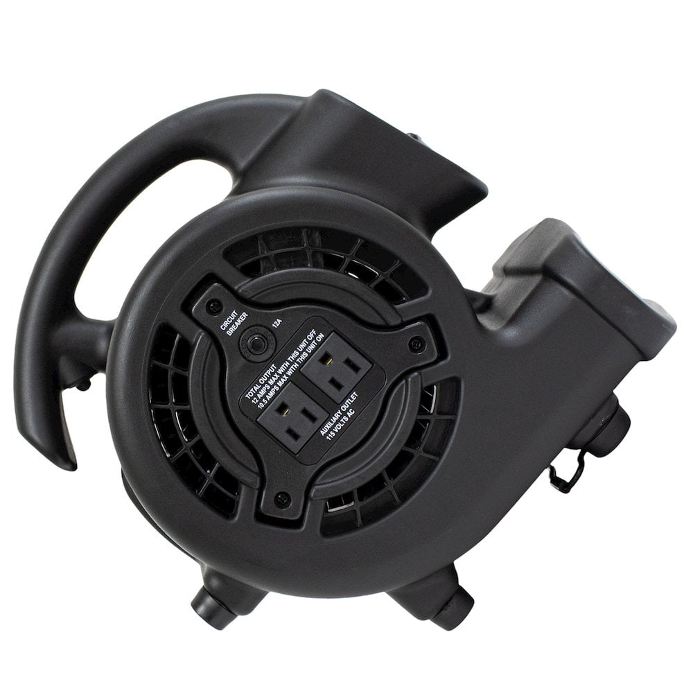 XPOWER P-80A 600 CFM Multi-Purpose Mini Air Mover, Utility Fan, Dryer, Blower - Black