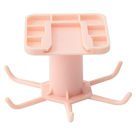 

360 De Gree Rotatable Hook Six Cl Aw Kitchen Storage Wall Hanging Punching Seamless Hanger Strong Glue Hook Small Stainless Sink Dish Drainer