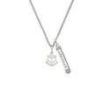 thumbnail image 2 of Delight Jewelry Silvertone Anchor with Heart Silvertone Courage Strength Wisdom Honesty Bar Charm Necklace, 23", 2 of 4