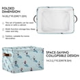thumbnail image 2 of Yayeee Canvas Storage Basket with Handles for Shelves Fabric Bins Closet Organizer, Blue Ice Hockey, 2 of 8