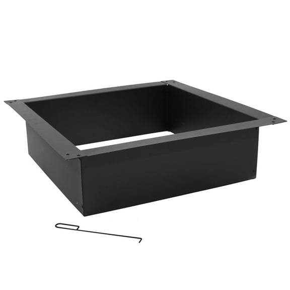 Sunnydaze 30" Square Steel Fire Pit Rim Insert