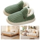 thumbnail image 1 of Punta cerrada felpa invierno antideslizantes para hombres y mujeres (38-39) Verde, 1 of 9