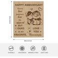 thumbnail image 2 of Wedding Blanket for Wife Husband, Romantic Anniversary Marriage Gifts for Her Him Women Men Couple, Happy Anniversary Blanket for Girlfriend Boyfriend Gifts Blanket 60"X 50", 2 of 5