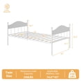 thumbnail image 2 of Kselythan Rustic Brown Twin Daybed with Pop Up Trundle, Heavy Duty Metal Platform Bed for Teens and Guest Use, 2 of 6