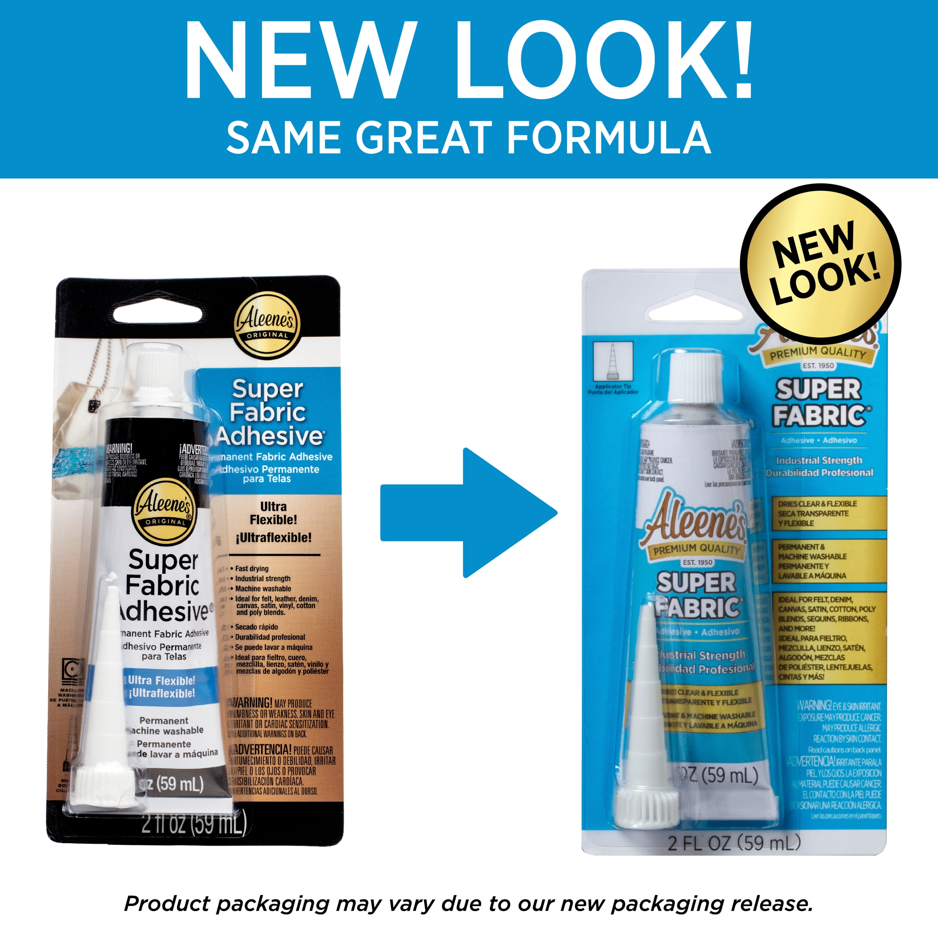 Aleene's Super Fabric Adhesive 1.5 fl oz, Fast Drying, Clear Permanent Fabric Adhesive