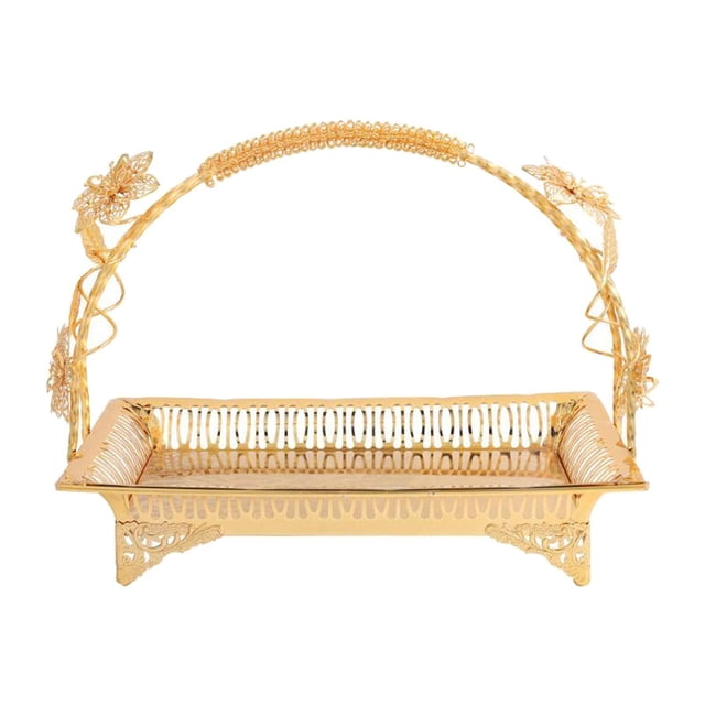 Cateissary Fruit Storage Basket Party Decorative Tray Table Storage for Room Living Plantas Artificiales