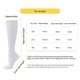 thumbnail image 4 of Calcetines De Enfermera Hasta La Rodilla Calcetines 1 par Atlético Energizante Confort Mujer Hombre Deportes (S o M) Blanco, 4 of 7