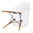 thumbnail image 3 of Mid-Century Modern Side Chair, Clear, 3 of 3