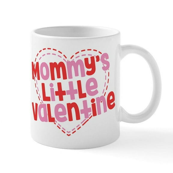 CafePress - Mommy's Little Valentine Mug - 11 oz Ceramic Mug - Novelty Coffee Tea Cup