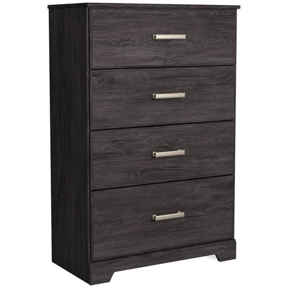 Ashley Furniture Belachime Four Drawer Engineered Wood Chest in Black