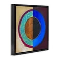 thumbnail image 2 of Stupell Industries Modern Nautical Split Circle Black Floating Frame Canvas Art, 18 x 18, by Matthew Finger, 2 of 8
