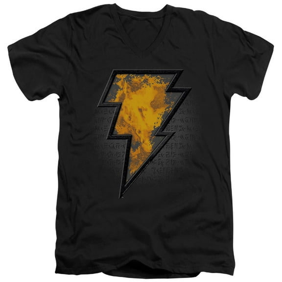 Black Adam, Beveled Emblem Unisex Adult V-Neck T Shirt