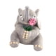 thumbnail image 4 of Estatua de elefante, escultura de resina, adorno de mesa, figura de boda para sala de estar Sosteniendo una flor9x13cm, 4 of 9