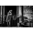 thumbnail image 2 of Morishige, Koji 18x13 Gold Ornate Wood Framed with Double Matting Museum Art Print Titled - Habana Street, 2 of 4