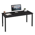 thumbnail image 2 of Wellynap 55.1" Black Computer Desk, Large Size Home Office Desk Table for Home Office Work, Study, and Gaming TechL Series, 2 of 6