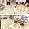 thumbnail image 5 of 5'x8' Area Rugs, Yellow Spring Floral Indoor Outdoor Area Rug for Living Room Bedroom, Summer Botanical Elegant Washable Bathroom Rugs Kitchen Floor Carpet Mats Home Decor Aesthetic, 5 of 8