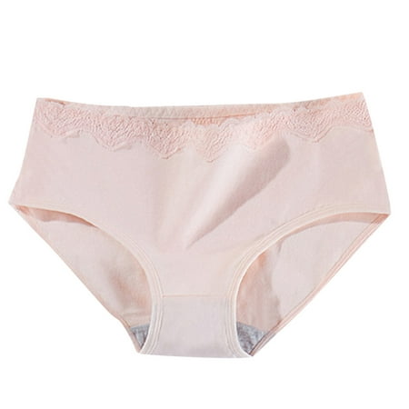 

Dadaria High Waisted Underwear for Women’s Underwear Mid Waist Briefs Breathable Soft Ladies Stretch Panties Beige M Women