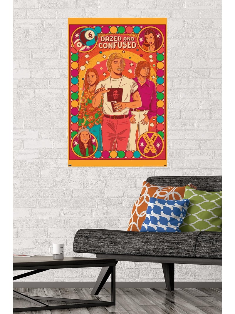 Dazed and Confused - Colorful Group Wall Poster, 22.375