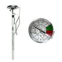 Rattleware Stainless Steel Steam Thermometer, 1.75" Face, 7" Stem