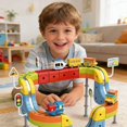 thumbnail image 3 of Pista de tren eléctrico SharpCreation Track Fusion, juguete STEM para niños de 4 a 8 años, 3 of 8