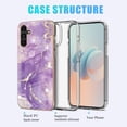 thumbnail image 5 of Case Compatible with Samsung Galaxy A14 5G Cases Samsung A14 5G Phone Case Ultra Thin Anti-Scratch Marble Protective case (Deep Purple), 5 of 14