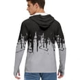 thumbnail image 5 of Unisex Streetwear Hoodies with 3D Drip Cityscape Print and Soft Fleece Lining Featuring Long Sleeves and Front Pouch Pocket Light Gray M, 5 of 5