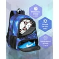 thumbnail image 2 of Basketball Bag Backpack for Men Women with Ball & Shoes Compartment 30L Capacity Lightweight Breathable Soccer Ball Bag Backpack Fit Volleyball Football Sports Travel School Gym, 2 of 6