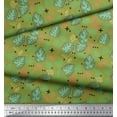thumbnail image 2 of Soimoi Rayon Fabric Geometric Sign,Clover & Monstera Leaves Decor Fabric Printed Yard 42 Inch Wide, 2 of 3
