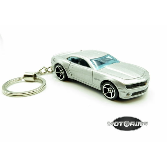 Keychain 2010 '10 Chevy Camaro SS Gray Grey Car Rare Novelty 1:64 Diecast