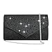 thumbnail image 3 of CurvChic Women Evening Bag Clutch Rhinestone Envelope Party Handbag Bridal Prom Purse (Black), 3 of 4