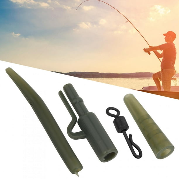 Fosa Carp Fishing Kit,PVC Practical Carp Fishing Kit Contains Sleeves  Safety Clip Rings Pins Silicone Hose Tackle Tool Perfect Accessory,Carp  Fishing