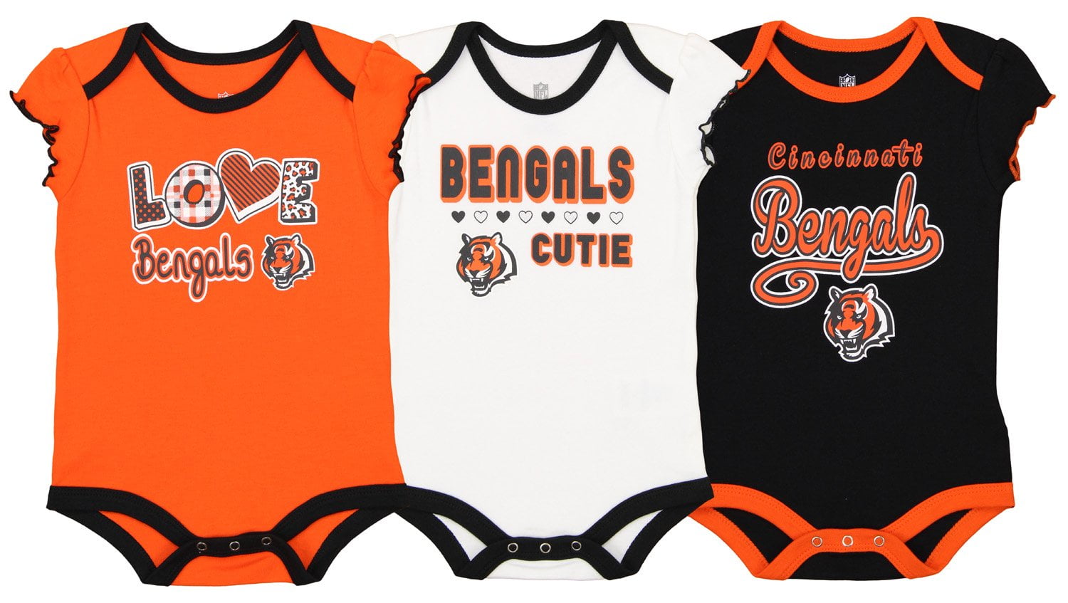 Outerstuff Cleveland Browns Game Day Baby/Infant 3 Piece Creeper Set 
