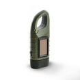 thumbnail image 1 of Linterna de manivela mini de deportes al aire libreLinterna solar portátil para caminar al montañismo Trekking de caza Luz de emergencia Luz de plástico Lámpara de antorcha Lámpara recargable verde sidaley  OD002503-02, 1 of 7
